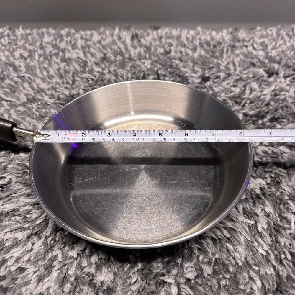 Revere Ware Skillet Pan Lot of 2 Stainless Steel Copper Clad 7